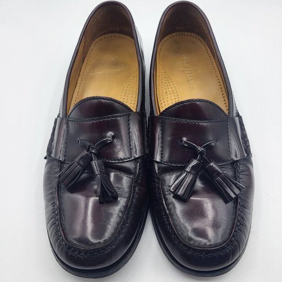 Cole Haan Burgundy Tassel Loafers - Picture 1 of 8